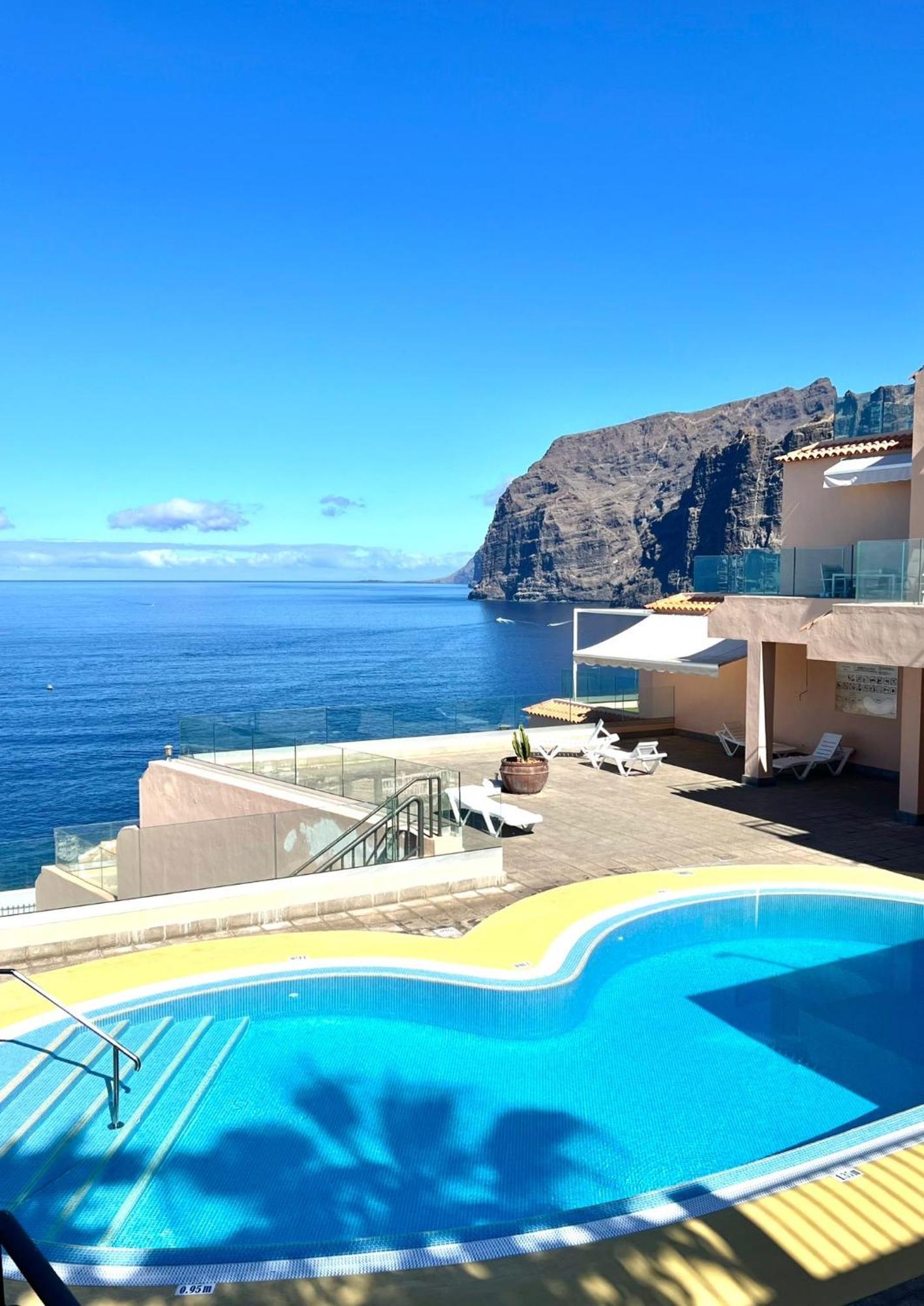 Apartamento incleibles vistas al océano y piscina. Acantilado de los Gigantes Esterno foto